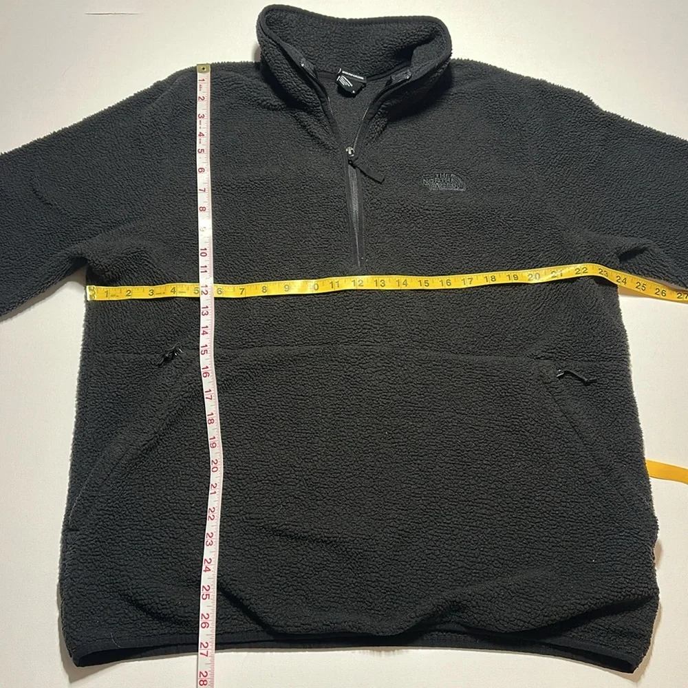 The North Face Dunraven Sherpa 1/4-Zip Fleece Jacket, Black - Mens XL